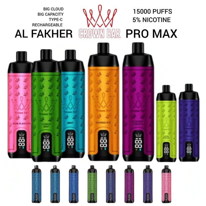 Al Fakher Crown Bar Pro Max Vape Wholesale 1 vape wholesale