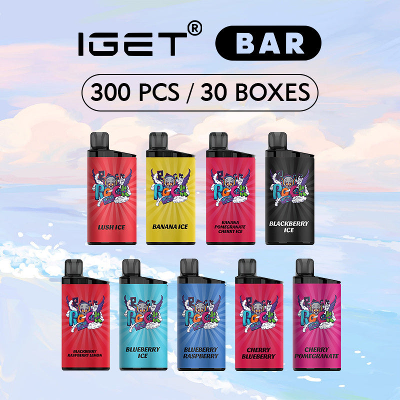 IGET Bar - IGET Bar Flavours - IGET Bar Wholesale - 300 Pcs / 30 Boxes ...